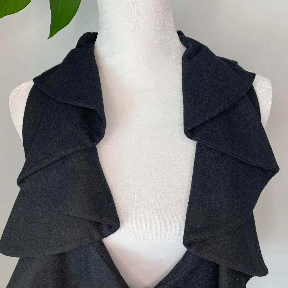 Anthropologie Tabitha Falling in Love wool ruffle vest size 6 - Picture 5 of 9